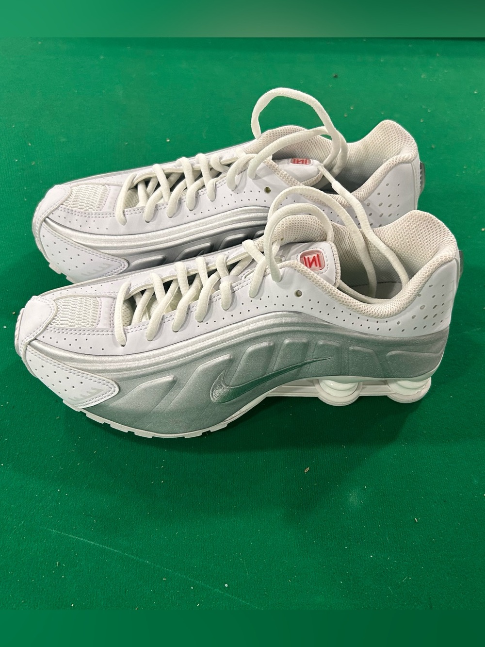 Nike Kids White and Silver Accent Sneakers